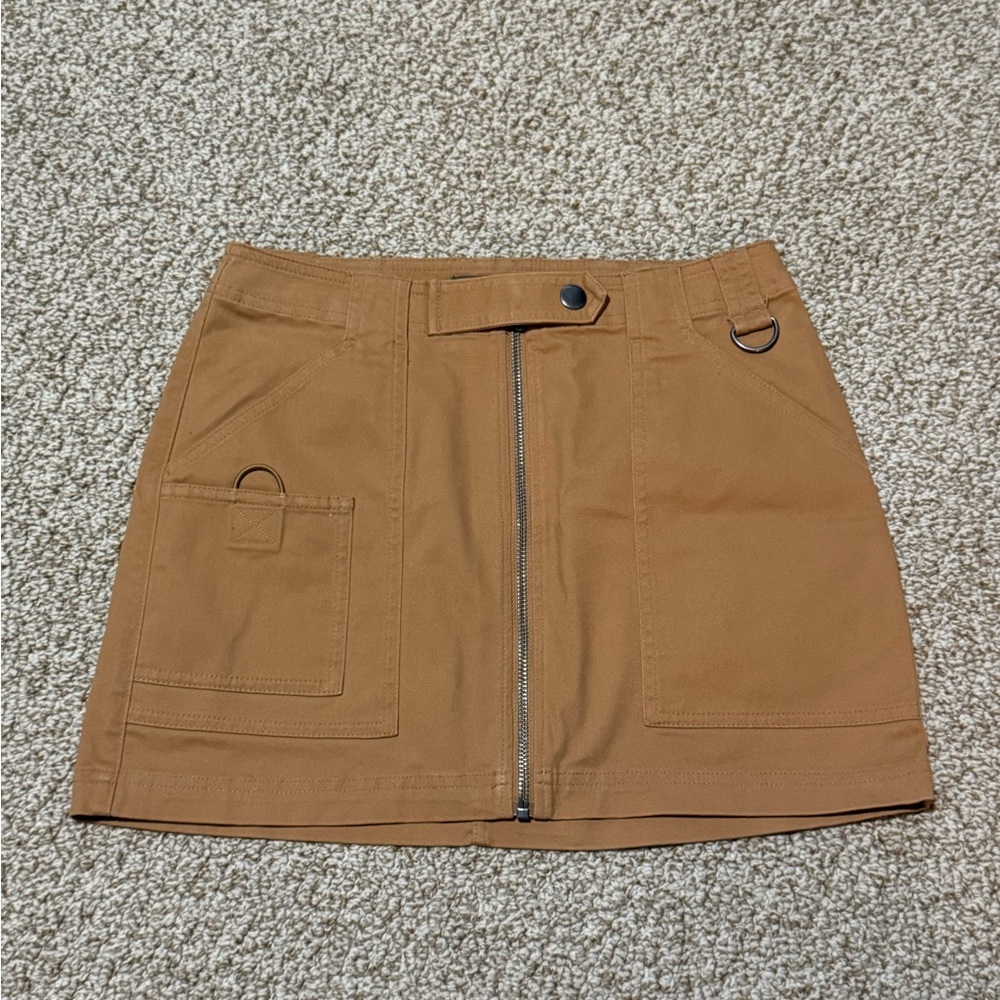 Wild Fable Tan Mini Skirt with Zipper